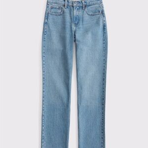 Abercrombie 90’s straight mid rise curve love jeans